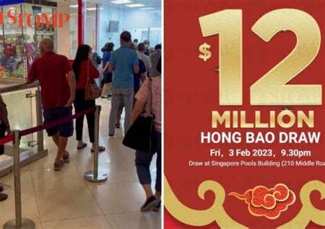 12m toto|$12m Toto Hong Bao Draw: Queue goes around .